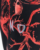 No Heart Graphic Black Oversized T-shirt with bold graphic detail