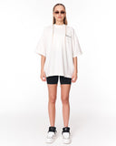 Oversized Martin Valen Screen Printed White T-shirt with artistic hand illustration