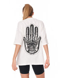 Oversized Martin Valen Screen Printed White T-shirt for casual summer styling