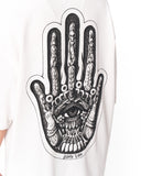 Oversized Martin Valen Screen Printed White T-shirt with relaxed oversized fit