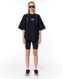 Underground Hip Hop Black Oversized T-Shirt with statement back lettering