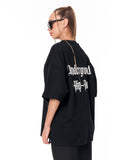 Underground Hip Hop Black Oversized T-Shirt for modern streetwear styling