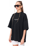 Urban DNA Applique Patch Oversized Black T-shirt oversized fit
