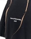 Urban DNA Applique Patch Oversized Black T-shirt with front text