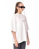 Urban DNA Applique Patch Oversized White T-shirt oversized fit