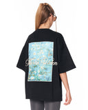 Van Gogh Blossoms Oversize Siyah Tişört