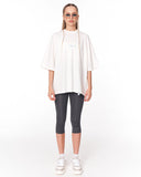 Van Gogh Blossoms Oversized White T-shirt with artistic back print
