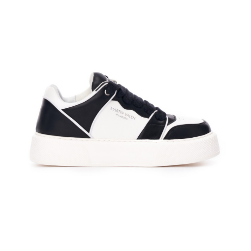 Black and White Bicolor Trainers