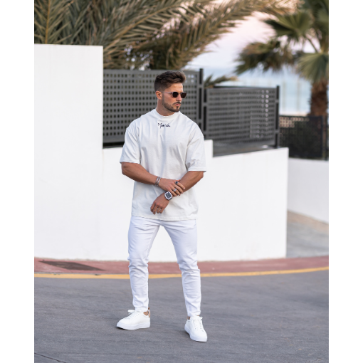 Full White Streetwear Outfit