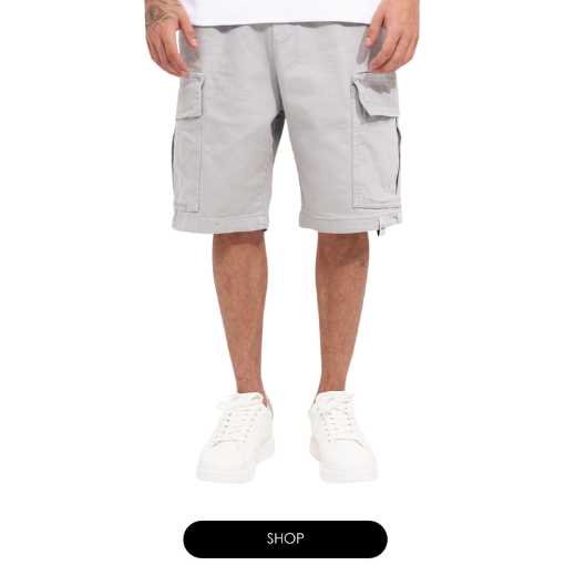 Grey Cargo Short