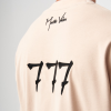 T-Shirt Details: ‘777’ Herren Oversized Designer T-Shirt